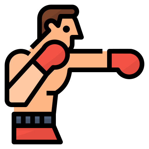 a boxer in motion