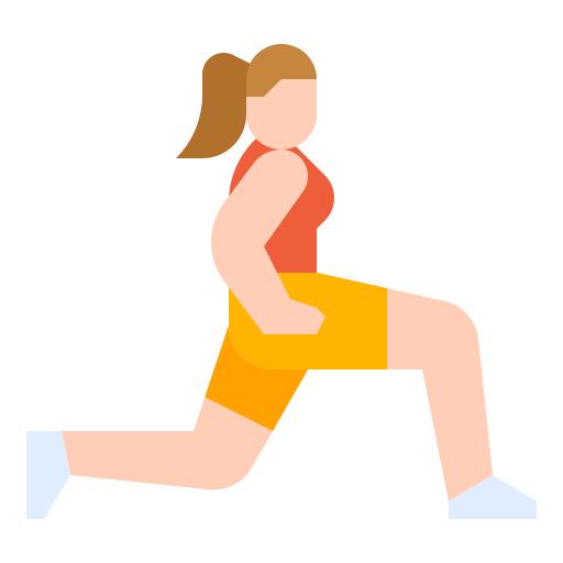 woman doing a lunge